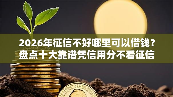 2026年征信不好哪里可以借钱？盘点十大靠谱凭信用分不看征信的贷款平台