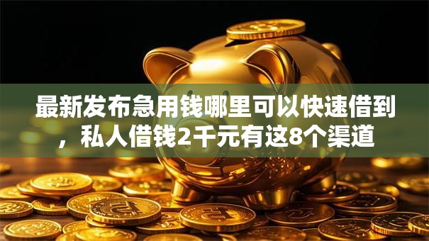 最新发布急用钱哪里可以快速借到，私人借钱2千元有这8个渠道