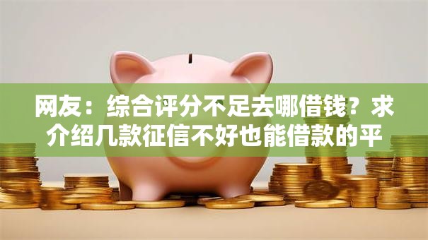 网友:综合评分不足去哪借钱?求介绍几款征信不好也能借款的平台 网友:综合评分不足去哪借钱?求介绍几款征信不好也能借款的平台