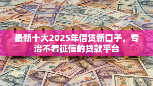 最新十大2025年借贷新口子，专治不看征信的贷款平台