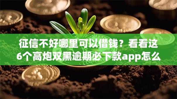 征信不好哪里可以借钱?看看这6个高炮双黑逾期必下款app怎么样 征信不好哪里可以借钱?看看这6个高炮双黑逾期必下款app怎么样