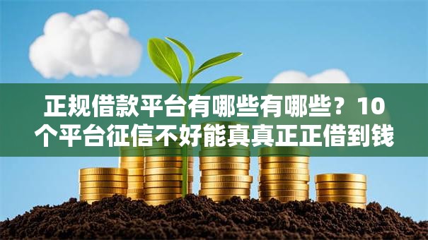 正规借款平台有哪些有哪些?10个平台征信不好能真真正正借到钱推荐给你 正规借款平台有哪些有哪些?10个平台征信不好能真真正正借到钱推荐给你