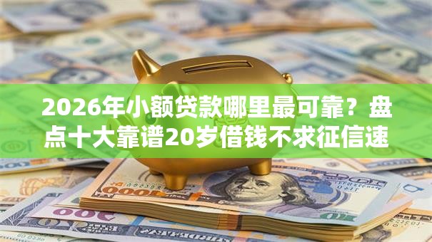 2026年小额贷款哪里最可靠？盘点十大靠谱20岁借钱不求征信速借口子