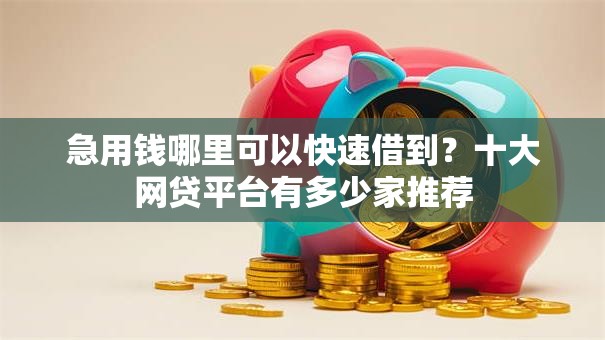 急用钱哪里可以快速借到？十大网贷平台有多少家推荐