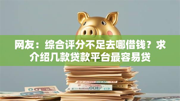 网友：综合评分不足去哪借钱？求介绍几款贷款平台最容易贷