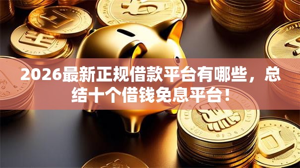 2026最新正规借款平台有哪些,总结十个借钱免息平台! 2026最新正规借款平台有哪些,总结十个借钱免息平台!