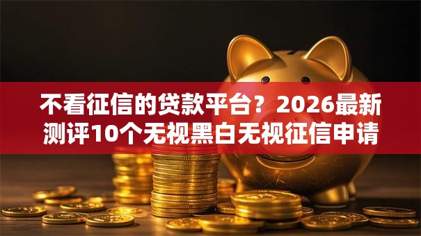 不看征信的贷款平台？2026最新测评10个无视黑白无视征信申请就下款的平台