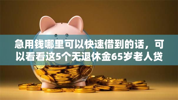 急用钱哪里可以快速借到的话,可以看看这5个无退休金65岁老人贷款平台 急用钱哪里可以快速借到的话,可以看看这5个无退休金65岁老人贷款平台