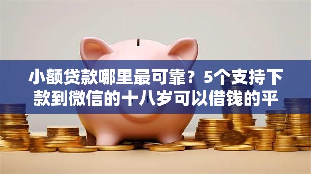 小额贷款哪里最可靠？5个支持下款到微信的十八岁可以借钱的平台