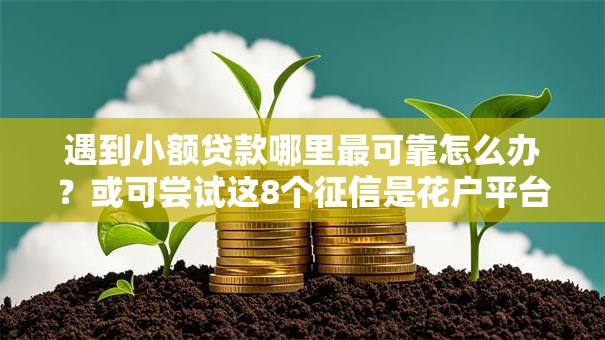 遇到小额贷款哪里最可靠怎么办?或可尝试这8个征信是花户平台可以借钱不 遇到小额贷款哪里最可靠怎么办?或可尝试这8个征信是花户平台可以借钱不