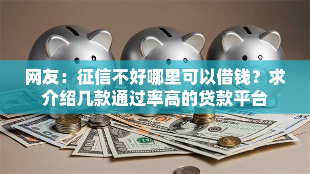 网友：征信不好哪里可以借钱？求介绍几款通过率高的贷款平台