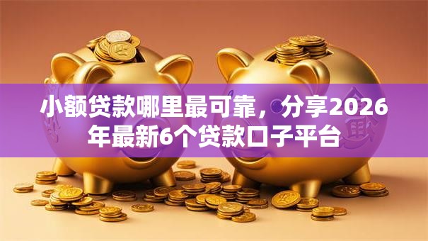 小额贷款哪里最可靠，分享2026年最新6个贷款口子平台