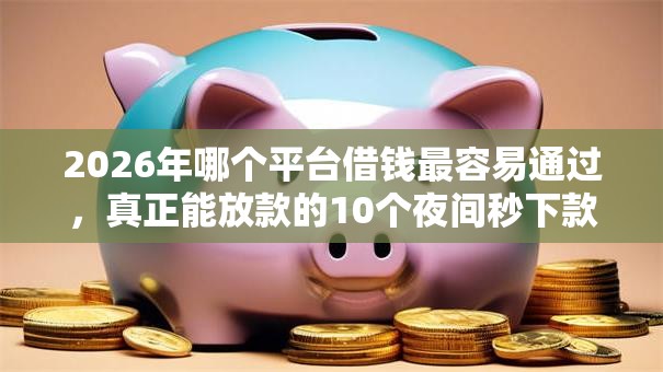 2026年哪个平台借钱最容易通过，真正能放款的10个夜间秒下款的14天口子推荐