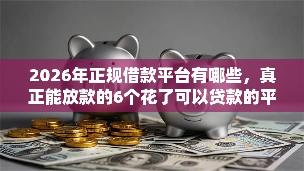 2026年正规借款平台有哪些,真正能放款的6个花了可以贷款的平台推荐 2026年正规借款平台有哪些,真正能放款的6个花了可以贷款的平台推荐