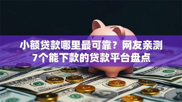 小额贷款哪里最可靠？网友亲测7个能下款的贷款平台盘点