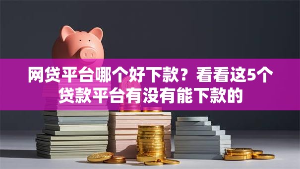 网贷平台哪个好下款？看看这5个贷款平台有没有能下款的