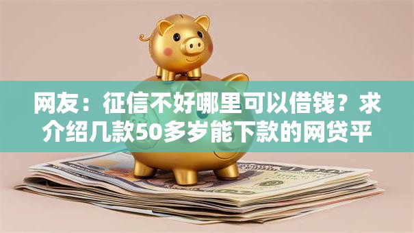 网友：征信不好哪里可以借钱？求介绍几款50多岁能下款的网贷平台