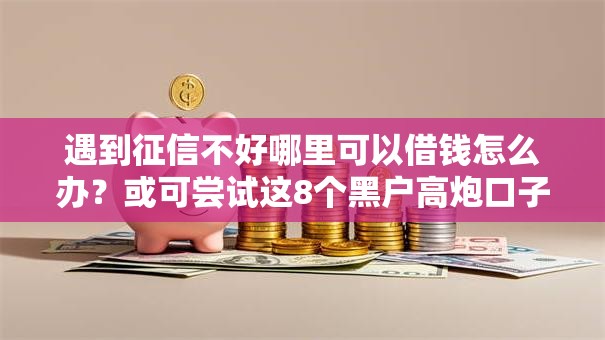 遇到征信不好哪里可以借钱怎么办？或可尝试这8个黑户高炮口子下款的2025