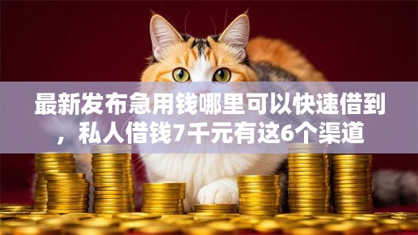 最新发布急用钱哪里可以快速借到,私人借钱7千元有这6个渠道 最新发布急用钱哪里可以快速借到,私人借钱7千元有这6个渠道