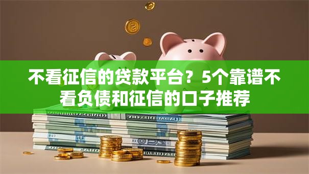 不看征信的贷款平台？5个靠谱不看负债和征信的口子推荐