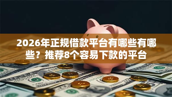 2026年正规借款平台有哪些有哪些?推荐8个容易下款的平台 2026年正规借款平台有哪些有哪些?推荐8个容易下款的平台