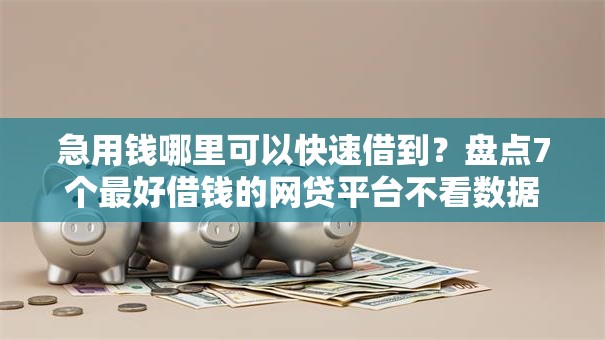 急用钱哪里可以快速借到?盘点7个最好借钱的网贷平台不看数据给你参考 急用钱哪里可以快速借到?盘点7个最好借钱的网贷平台不看数据给你参考