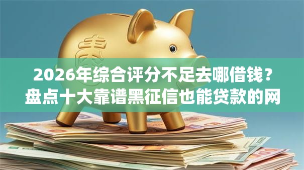 2026年综合评分不足去哪借钱？盘点十大靠谱黑征信也能贷款的网贷app