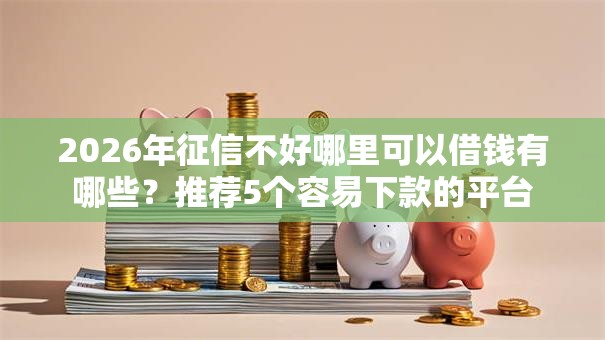 2026年征信不好哪里可以借钱有哪些？推荐5个容易下款的平台