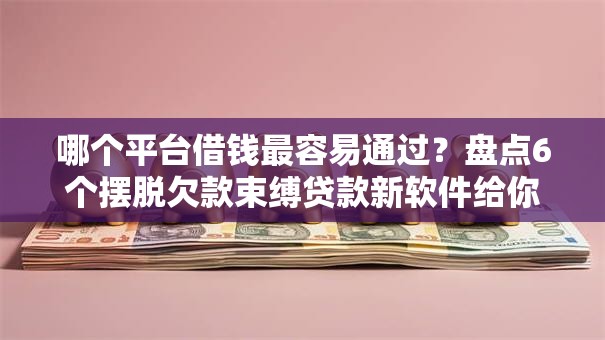 哪个平台借钱最容易通过？盘点6个摆脱欠款束缚贷款新软件给你参考