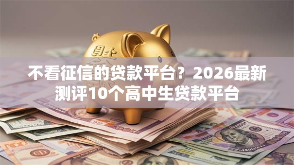 不看征信的贷款平台？2026最新测评10个高中生贷款平台