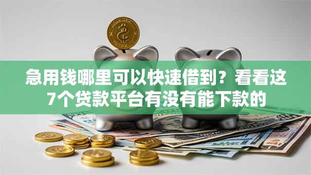 急用钱哪里可以快速借到?看看这7个贷款平台有没有能下款的 急用钱哪里可以快速借到?看看这7个贷款平台有没有能下款的