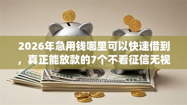 2026年急用钱哪里可以快速借到,真正能放款的7个不看征信无视黑白百分百下款网贷app推荐 2026年急用钱哪里可以快速借到,真正能放款的7个不看征信无视黑白百分百下款网贷app推荐