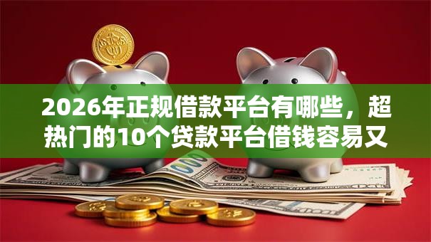 2026年正规借款平台有哪些,超热门的10个贷款平台借钱容易又正规推荐 2026年正规借款平台有哪些,超热门的10个贷款平台借钱容易又正规推荐