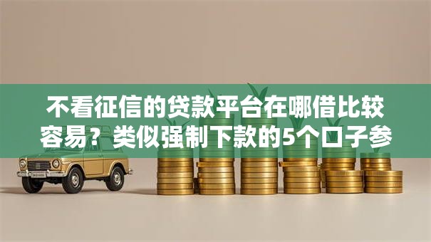 不看征信的贷款平台在哪借比较容易？类似强制下款的5个口子参考