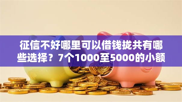 征信不好哪里可以借钱拢共有哪些选择?7个1000至5000的小额贷款软件详解 征信不好哪里可以借钱拢共有哪些选择?7个1000至5000的小额贷款软件详解