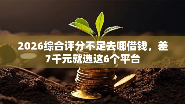 2026综合评分不足去哪借钱，差7千元就选这6个平台