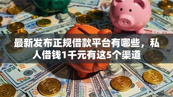 最新发布正规借款平台有哪些，私人借钱1千元有这5个渠道