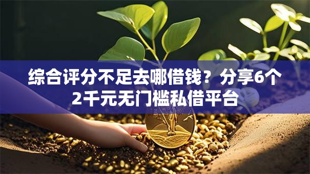 综合评分不足去哪借钱？分享6个2千元无门槛私借平台