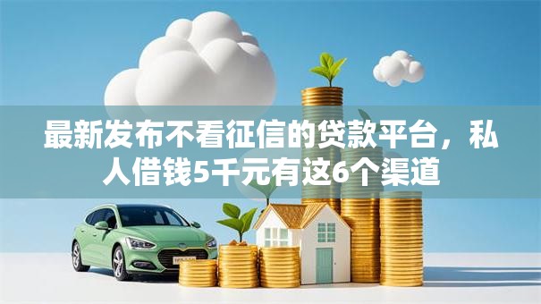 最新发布不看征信的贷款平台，私人借钱5千元有这6个渠道