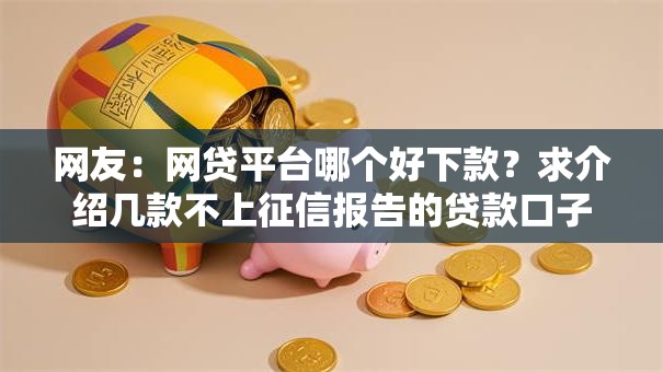 网友：网贷平台哪个好下款？求介绍几款不上征信报告的贷款口子