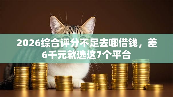 2026综合评分不足去哪借钱，差6千元就选这7个平台