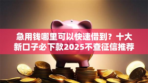 急用钱哪里可以快速借到?十大新口子必下款2025不查征信推荐 急用钱哪里可以快速借到?十大新口子必下款2025不查征信推荐