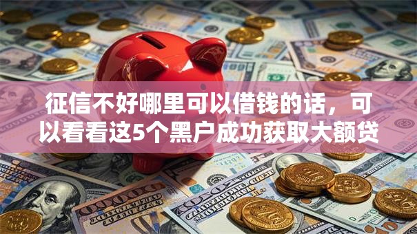 征信不好哪里可以借钱的话，可以看看这5个黑户成功获取大额贷款的平台