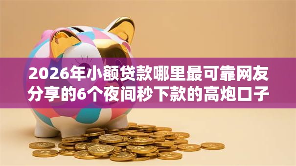 2026年小额贷款哪里最可靠网友分享的6个夜间秒下款的高炮口子我觉得不错！