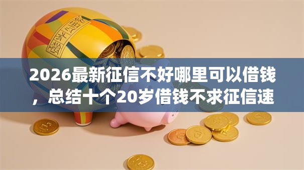 2026最新征信不好哪里可以借钱,总结十个20岁借钱不求征信速借app! 2026最新征信不好哪里可以借钱,总结十个20岁借钱不求征信速借app!