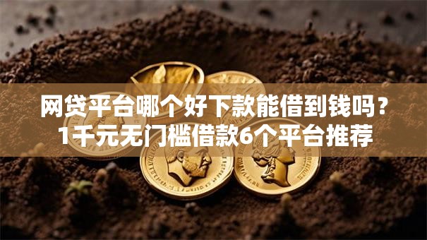 网贷平台哪个好下款能借到钱吗？1千元无门槛借款6个平台推荐