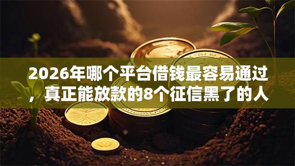2026年哪个平台借钱最容易通过,真正能放款的8个征信黑了的人贷款的平台推荐 2026年哪个平台借钱最容易通过,真正能放款的8个征信黑了的人贷款的平台推荐