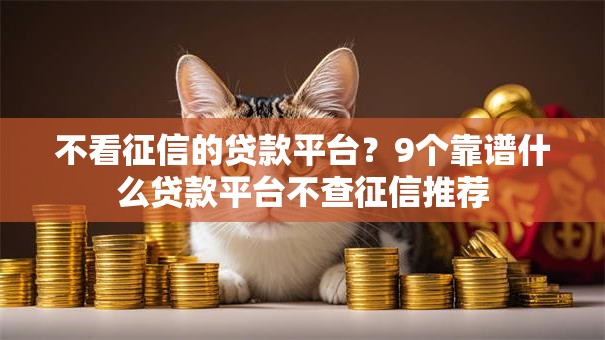 不看征信的贷款平台?9个靠谱什么贷款平台不查征信推荐 不看征信的贷款平台?9个靠谱什么贷款平台不查征信推荐