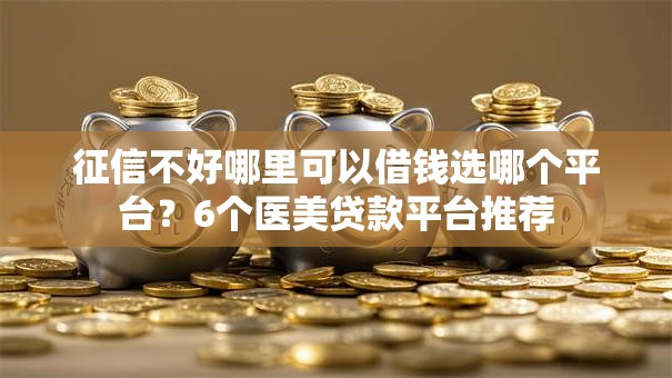 征信不好哪里可以借钱选哪个平台?6个医美贷款平台推荐 征信不好哪里可以借钱选哪个平台?6个医美贷款平台推荐