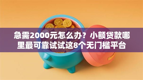 急需2000元怎么办?小额贷款哪里最可靠试试这8个无门槛平台 急需2000元怎么办?小额贷款哪里最可靠试试这8个无门槛平台